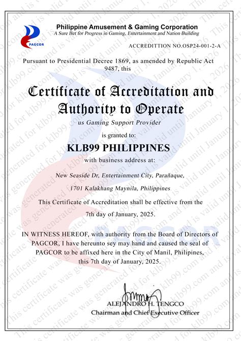 pagcor license list|PAGCOR Regulatory site .